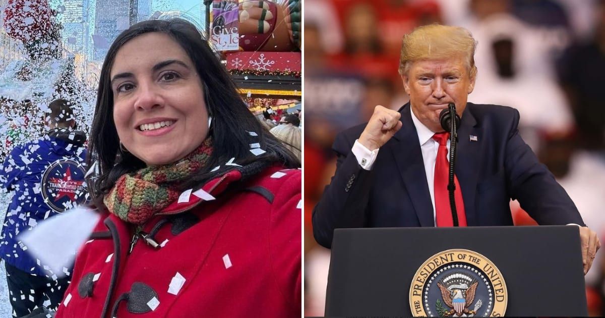 Congresswoman Nicole Malliotakis tried to defend Donald Trump's anti-immigrant comments (@nmalliotakis/Instagram, Getty Images)