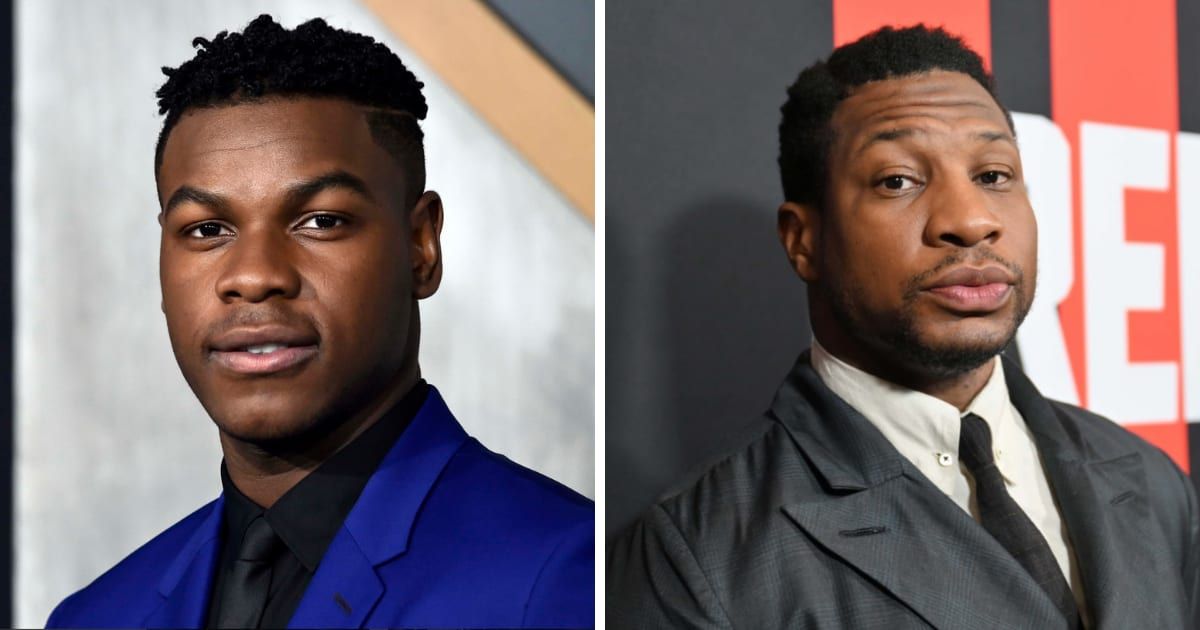 John Boyega (L) apparently has no interest in replacing Jonathan Majors as Kang (R) (Getty Images)
