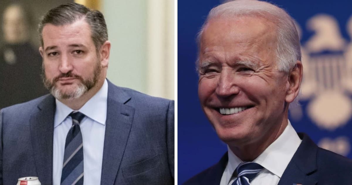 Internet not surprised as Ted Cruz claims Biden aides carry extra pair of pants in case he poops himself