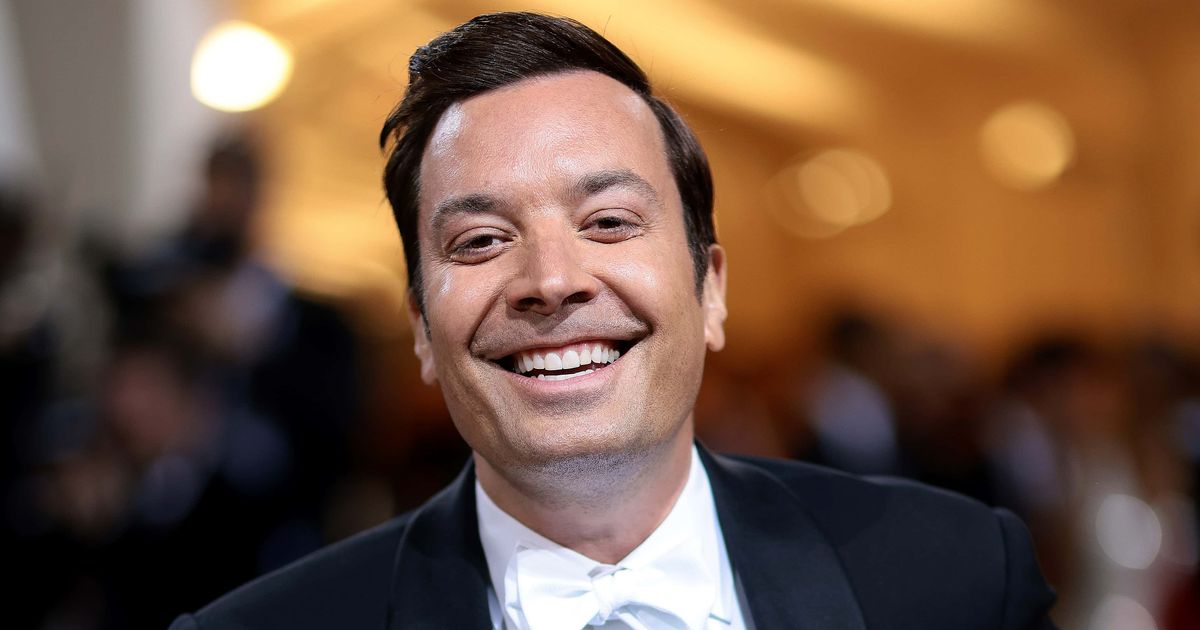Jimmy Fallon took over the iconic Empire State Building with his new song 'Wrap Me Up' (Getty Images)