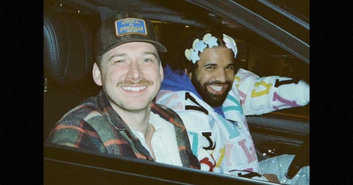 Drake and Morgan Wallen feature together in the new music video 'You Broke My Heart' (@champagnepapi/Instagram)