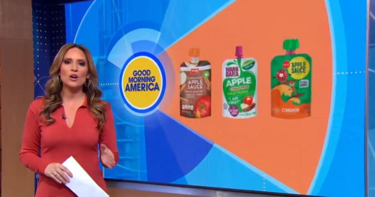 Rhiannon Ally talked about the applesauce pouches that the FDA is investigating (@GMA/X)