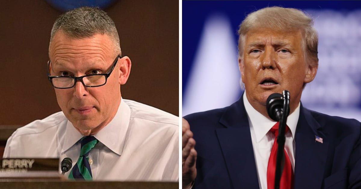A federal judge has ordered Rep Scott Perry to submit over 1,600 messages, which apparently prove his interest in supporting Donald Trump in the 2020 election interference (Wikimedia Commons, Getty Images)