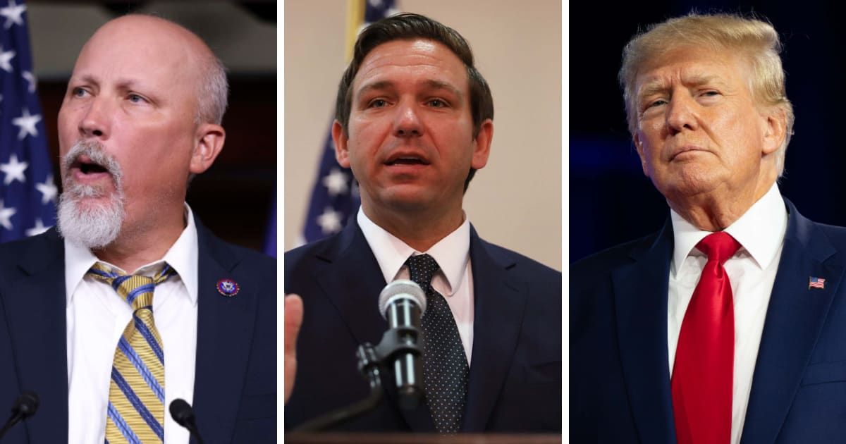 Texas Congressman Chip Roy backed Ron DeSantis and criticized Donald Trump for avoiding debates (Getty Images)