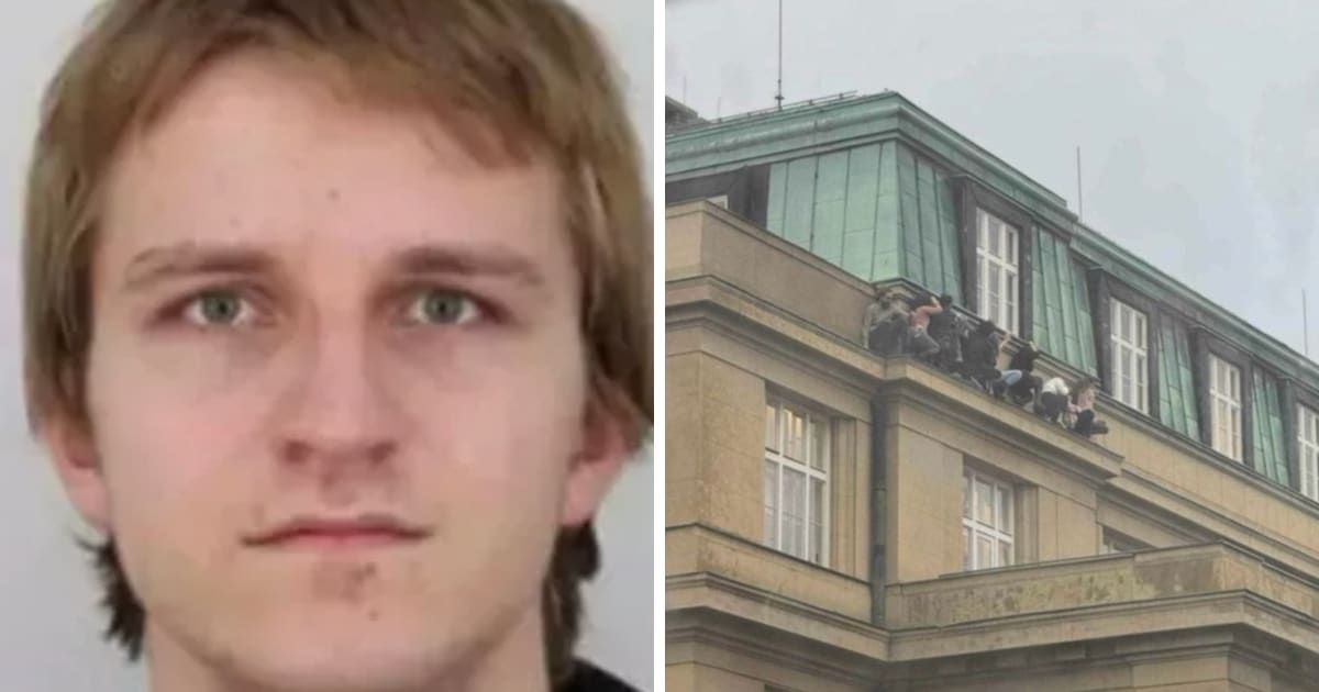 Panic swept across the university campus and surrounding area after gunshots rang (Czech National Police, Morbid Knowledge/X)