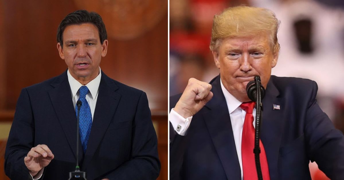 Florida Governor Ron DeSantis ramped up his attack against Donald Trump in the lead-up to the Iowa caucus on January 15, 2024 (@flgovrondesantis/Instagram, Getty Images)
