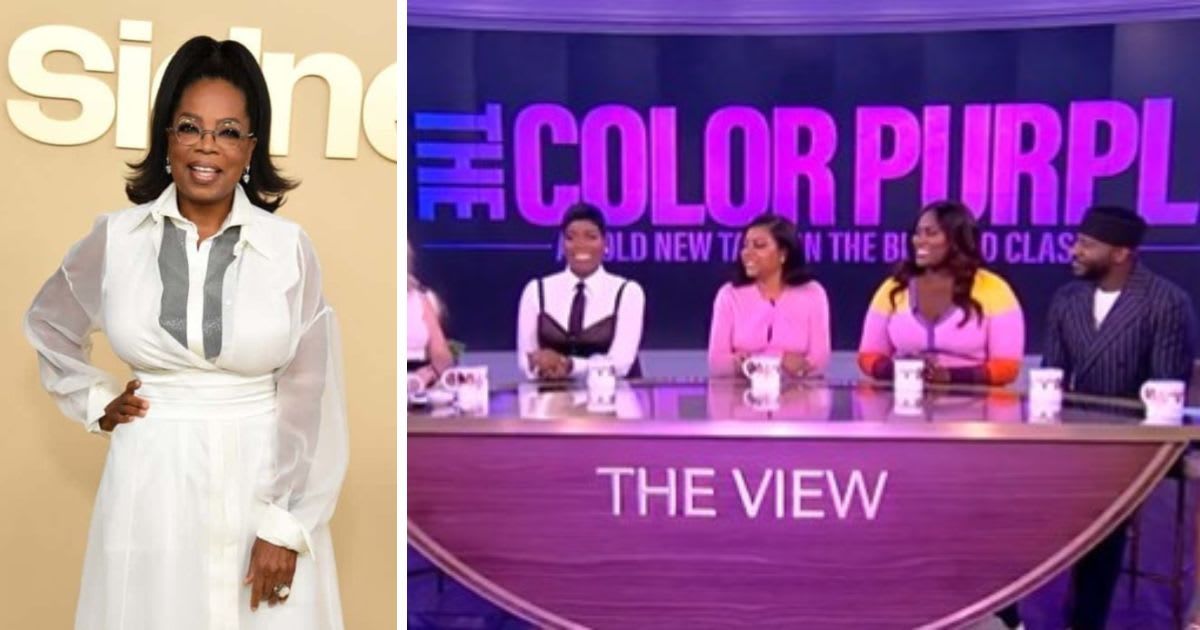 Oprah Winfrey did not appear for the promotion of her film 'The Color Purple' on 'The View' (Getty Images, X/@TheView)