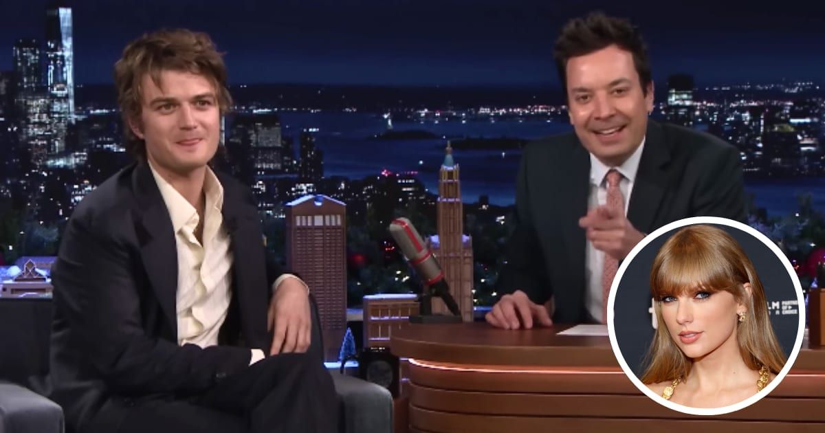 On the 'The Tonight Show Starring Jimmy Fallon', Joe Keery addressed speculations of a collaboration with Taylor Swift (@fallontonight/YouTube/Getty Images)