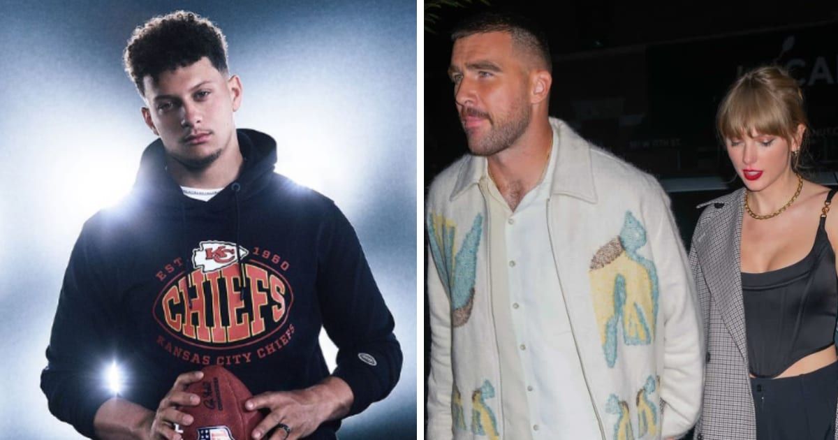 Patrick Mahomes recently commented on Travis Kelce and Taylor Swift's relationship (@patrickmahomes/Instagram, Getty Images)