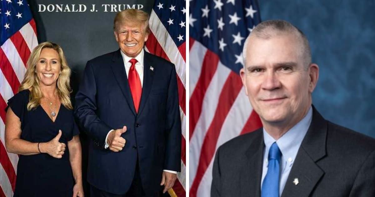 Marjorie Taylor Greene shared her takenon Matt Rosendale in regards to former President Donald Trump (Instagram/@realmarjoriegreene, X/@@RepRosendale)