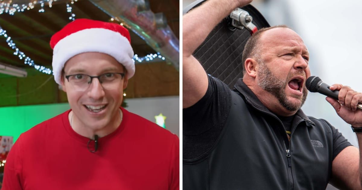 Alex Jones had some 'advice for young men' while talking to Benny Johnson (YouTube/Benny Johnson, Alex Jones)