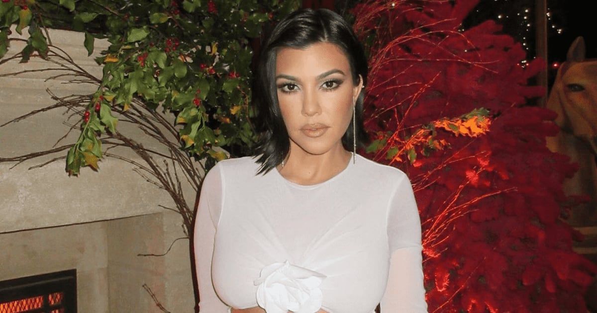 Kourtney Kardashian is back on track with her workout after giving birth in November (@kourtneykardash/Instagram)  