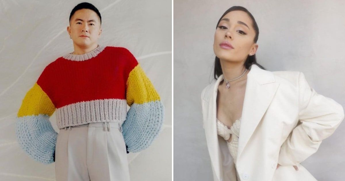 Ariana Grande's 'Wicked' co-star Bowen Yang revealed details of her upcoming album (@fayedunaway, @arianagrande/Instagram)