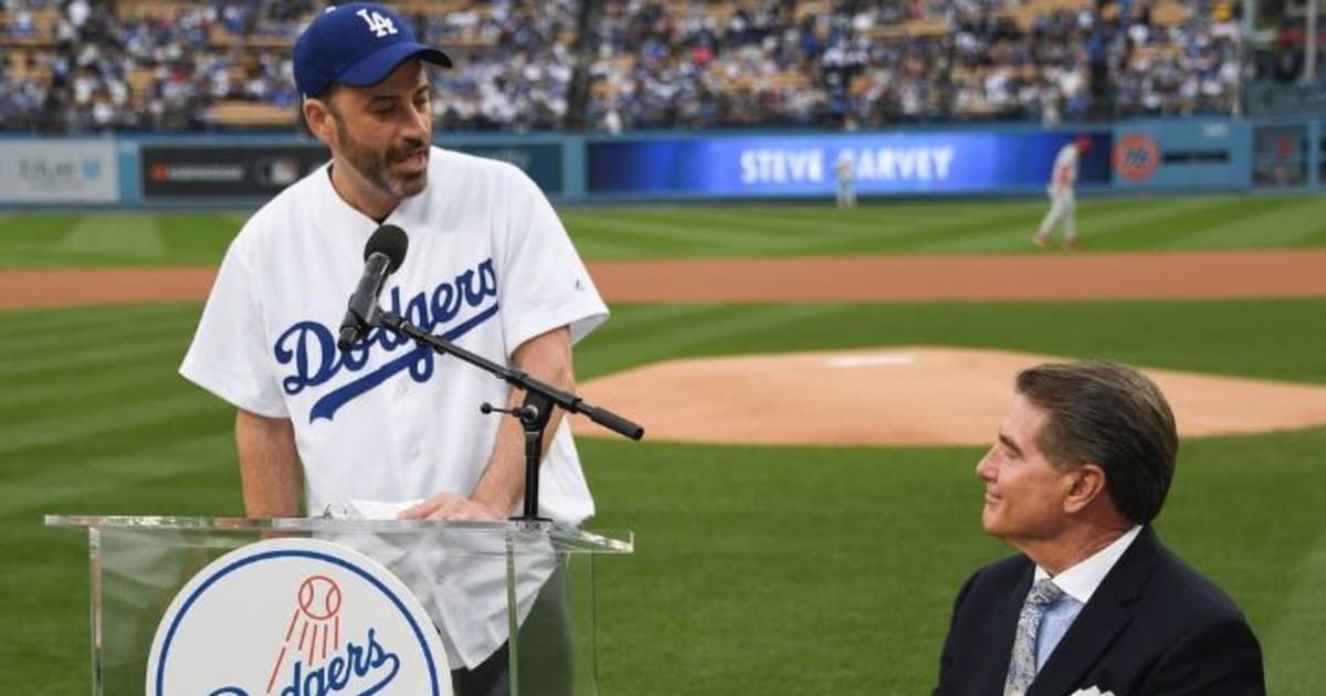 Talk show host Jimmy Kimmel extended birthday wishes to baseball icon Steve Garvey (Jimmy Kimmel/Facebook)