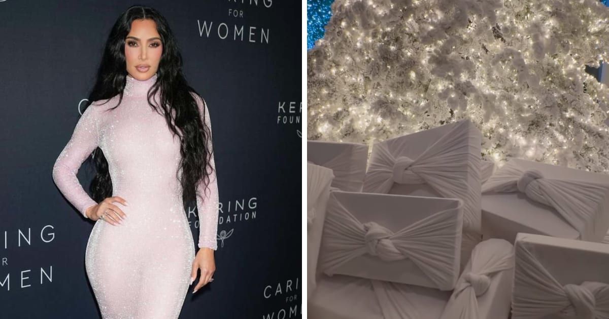 Kim Kardashian’s Christmas decor choices have sparked backlash and ridicule on social media (Instagram/@kimkardashian)