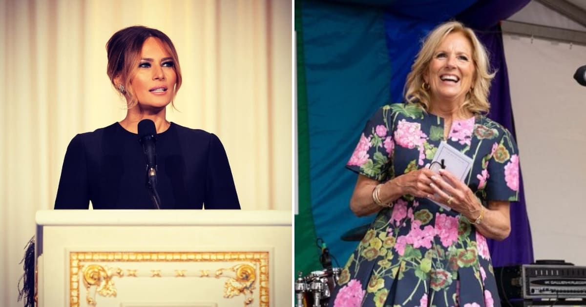 Melania Trump's Christmas decorations are favored by American youngsters over Jill Biden's (melaniatrump, flotus/Instagram)