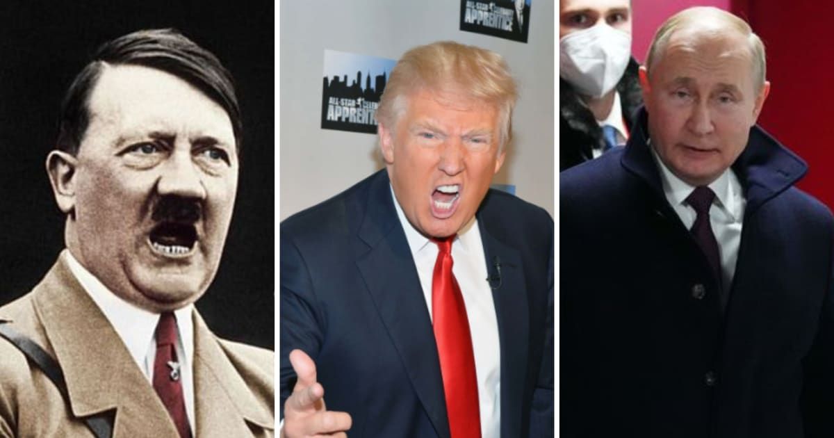Donald Trump had earlier heaped praises on tyrannical leaders, including Adolf Hitler and Vladimir Putin (Getty Images)