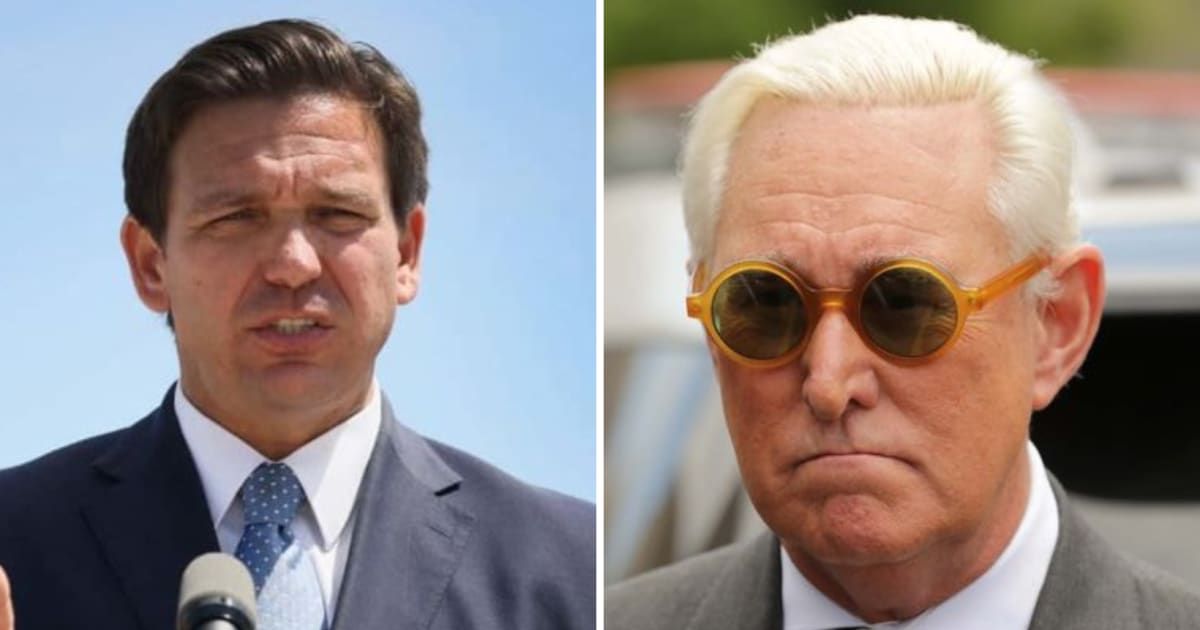 'Dude has a tattoo of Nixon': Internet shreds Roger Stone as calls Ron DeSantis a 'crook' in furious rant