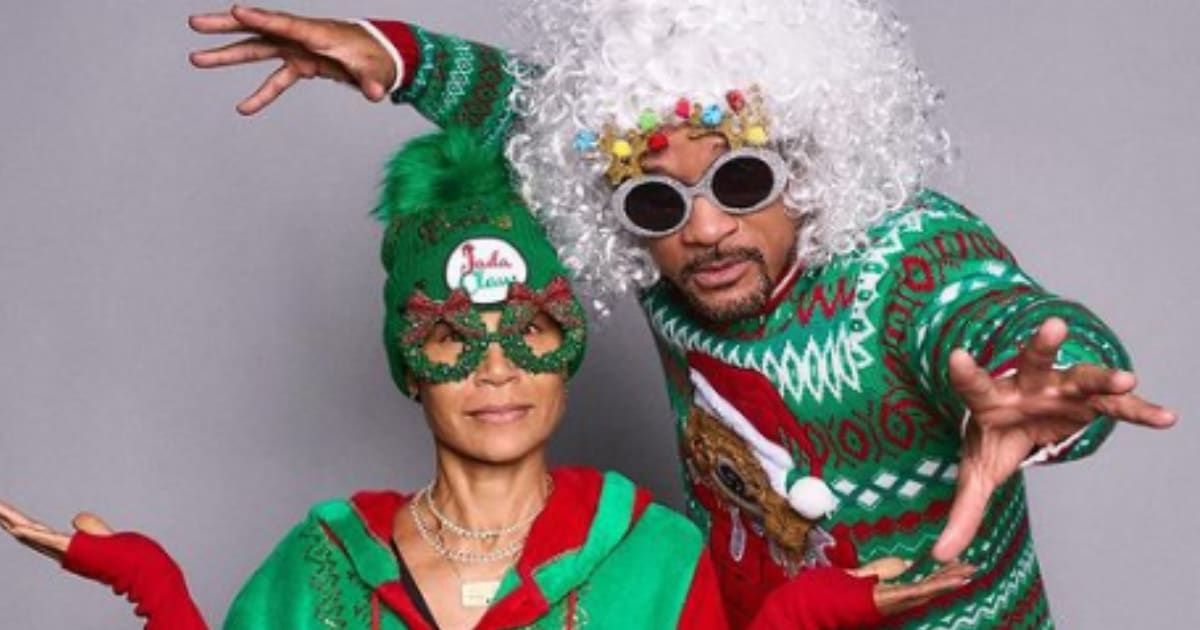 Will and Jada Smith posed together for Christmas but social media users slammed them for acting like 'nothing happened' (Instagram/ @willsmith)