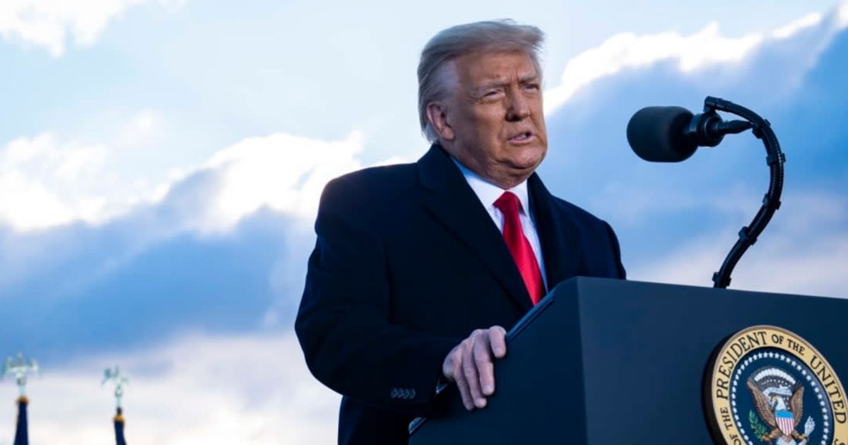 Former President Donald Trump was brutally trolled after his Christmas message video surfaced on social media (Getty Images)