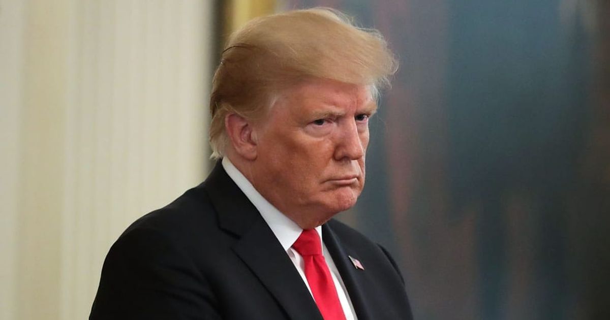 Former US President Donald Trump was targeted in an advertisement by the anti-Trump super PAC, The Lincoln Project (Getty Images)