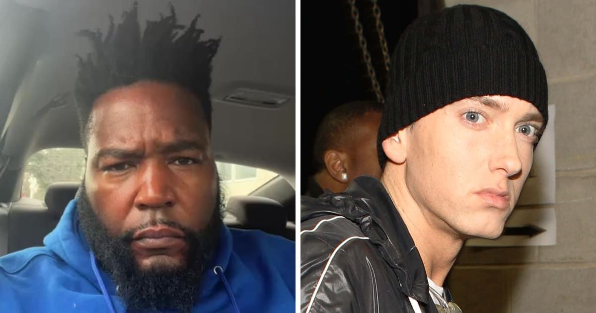 Fans swiftly turned to social media to vehemently criticize Dr Umar for his comments on Eminem (@drumarjohnson/Instagram, Getty Images)