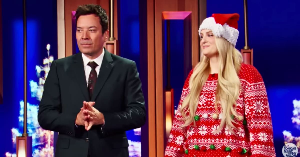Jimmy Fallon and Meghan Trainor play 'Password' on 'The Tonight Show Starring Jimmy Fallon' (@fallontonight/Youtube)