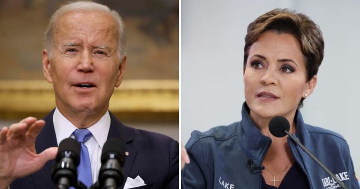'She needs to go away': Kari Lake draws flak as she takes a dig at 'Grinch' Joe Biden in Christmas message