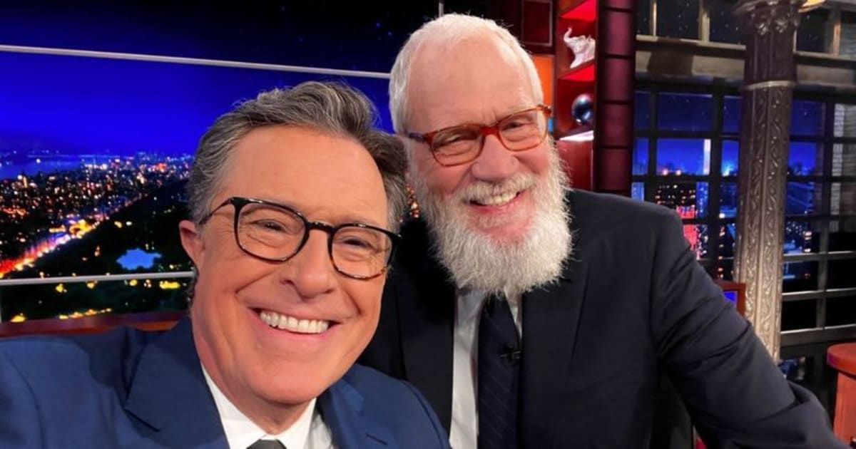Former host David Letterman made an appearance on Stephen Colbert's 'The Late Show' (The Late Show with Stephen Colbert/Facebook)