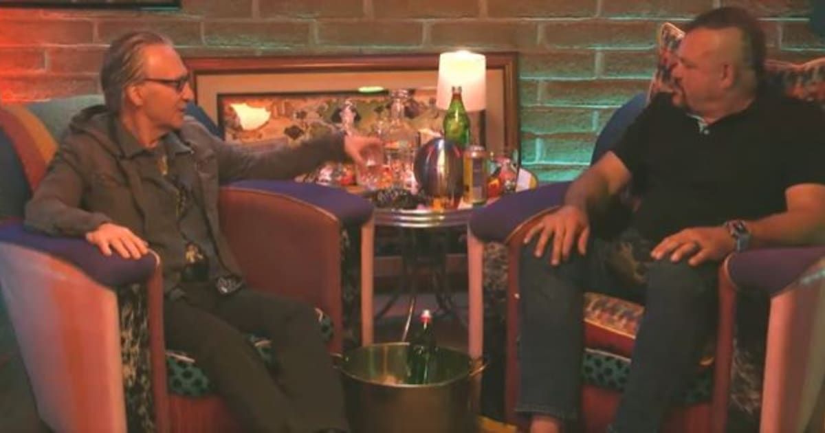 'Club Random' podcast host Bill Maher talked to MMA icon Chuck Liddell on various topics (@jedigoodman/X)