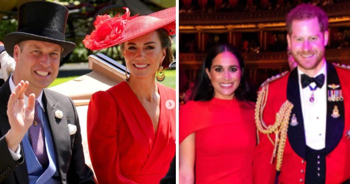 Kate Middleton and Prince William are reportedly not interested in Meghan Markle and Prince Harry's drama (Instagram/@princeandprincessofwales, @sussexroyal)