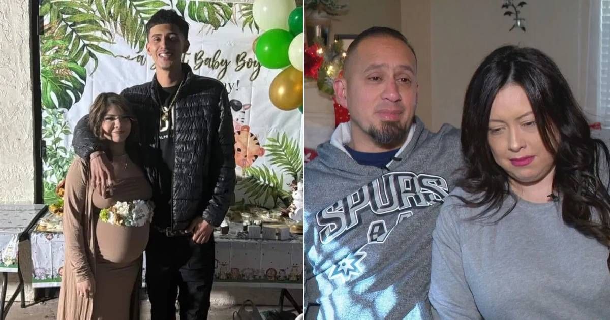 Although Matthew Guerra's father and stepmother (R) expressed their grief over the deaths, they don't think he killed his girlfriend Savanah Soto and the couple's unborn child (Fox 29 San Antonio)