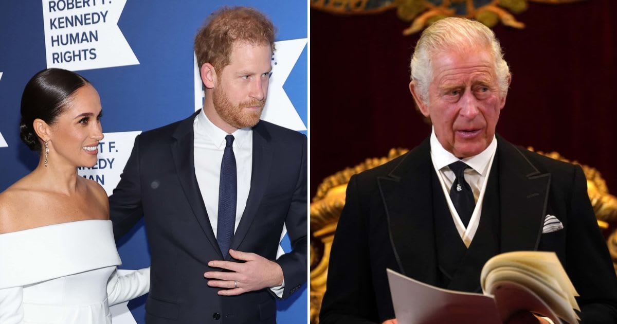 Prince Harry and Meghan Markle will reportedly reunite with King Charles next year (Getty Images)