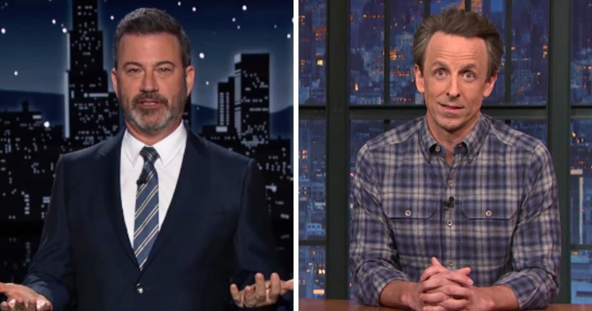 Jimmy Kimmel wishes 'cute' Seth Meyers on 50th birthday (Getty Images)