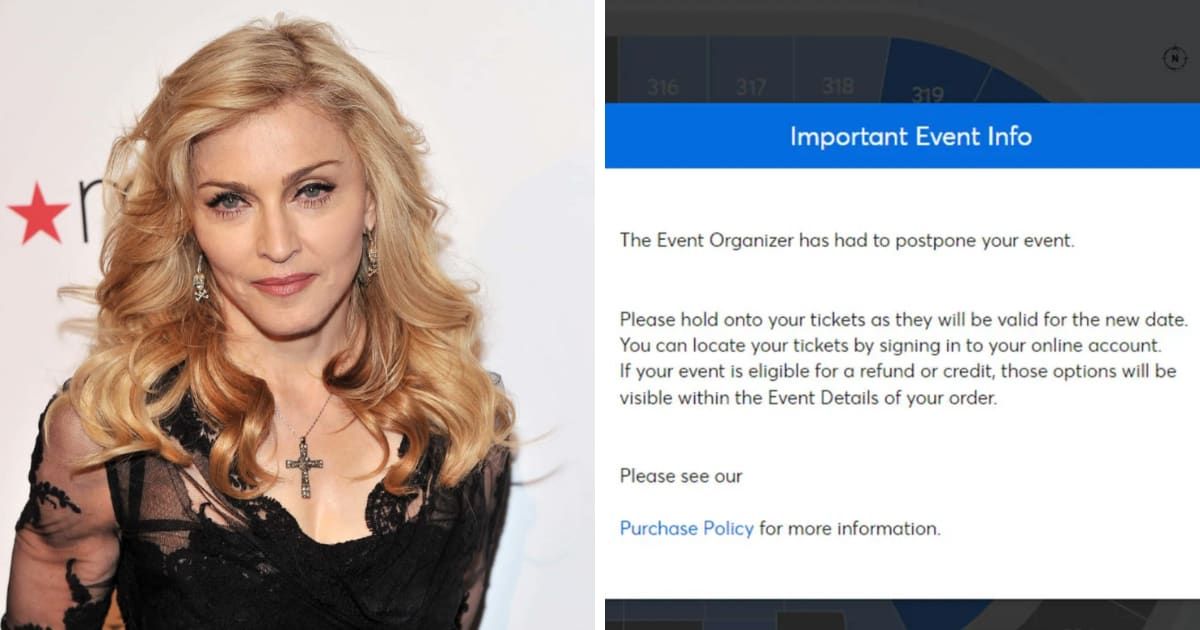 Madonna's representatives rushed to refute Ticketmaster's message (Getty Images, Ticketmaster)