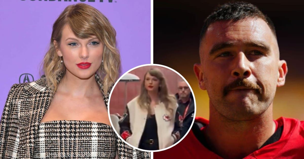 Taylor Swift supported her boyfriend Travis Kelce at the Chiefs game at Arrowhead Stadium (Getty Images, @aaronladdtv/X)