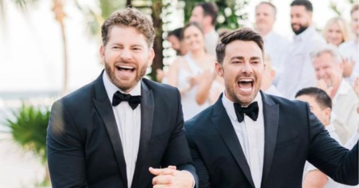 Jonathan Bennett and Jaymes Vaughan gushed about their 'Hallmark' movie wedding (Instagram/@jonathandbennett)