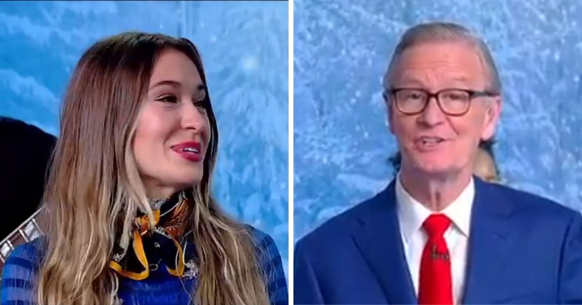 Lauren Daigle with Steve Doocy on the December 29 episode of 'Fox & Friends' (Screengrab/Fox News)