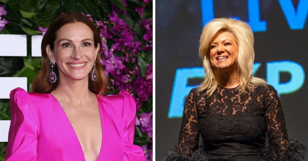 Julia Roberts and Theresa Caputo are now friends (Getty Images and Facebook/Theresa Caputo)
