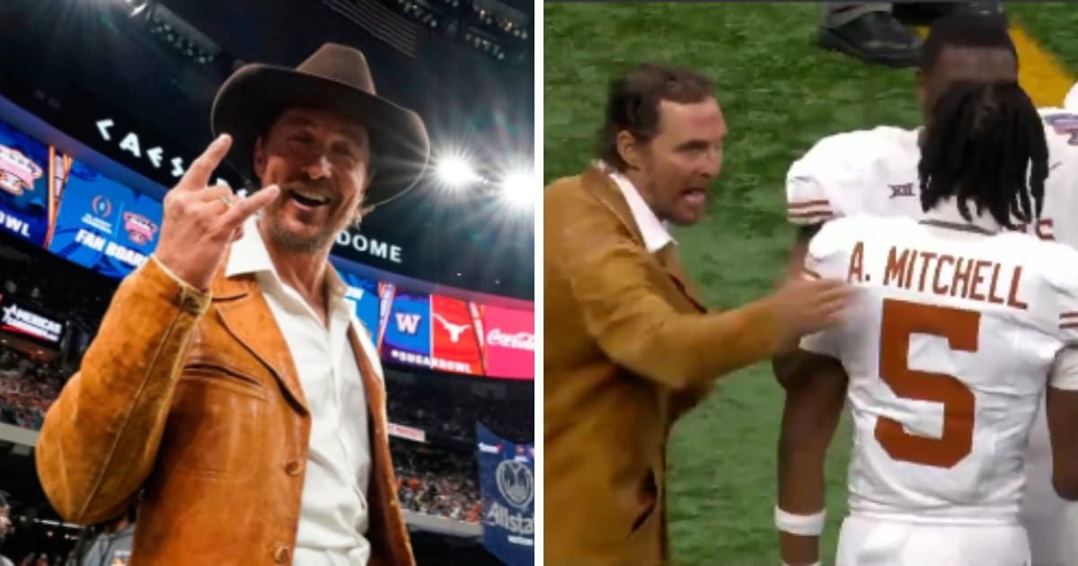  Matthew McConaughey's passion for the University of Texas football team is legendary amongst Longhorns fans (espn/X)