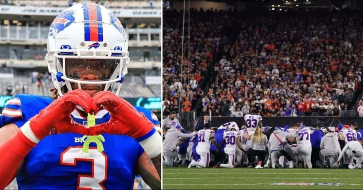 Damar Hamlin made a comeback in October after suffering on-field cardiac arrest (Buffalo Bills/ Twitter, Dylan Buell/Getty Images)