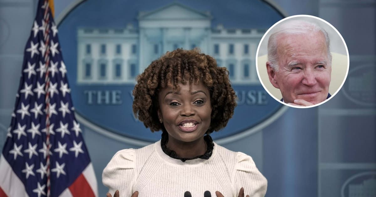 Karine Jean-Pierre talked about Biden impeachment inquiry and border security during her appearance on MSNBC's 'Morning Joe' (Getty Images)