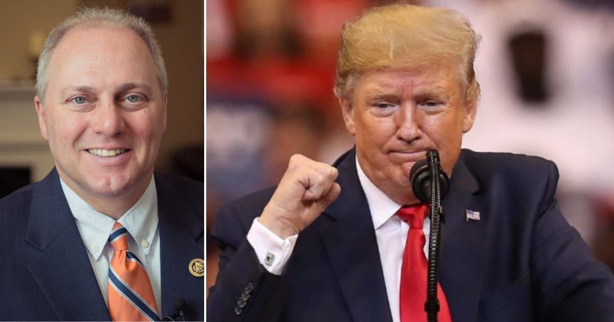 Republican Rep Steve Scalise recently expressed his support for Donald Trump in 2024 presidential polls (US House and Getty Images)