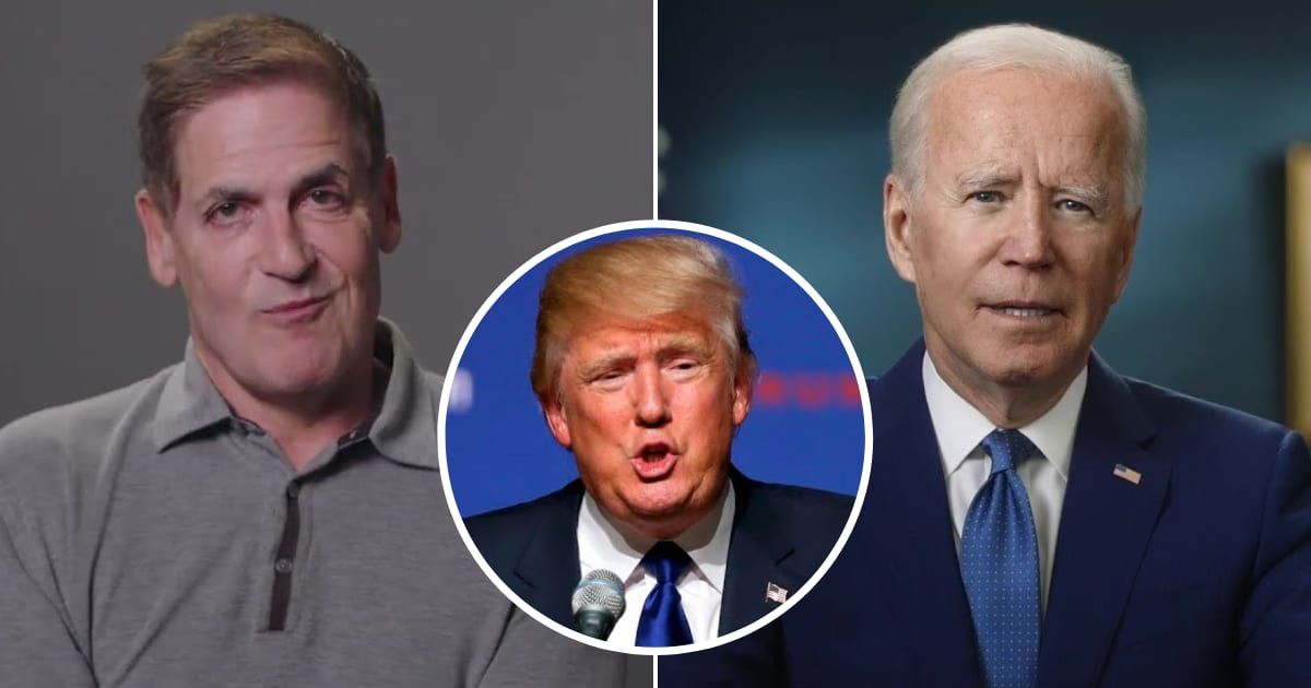 Mark Cuban has called on Joe Biden to strategically deploy Donald Trump's own words against him (YouTube/Joe Biden, Washington Post, Zen Business)