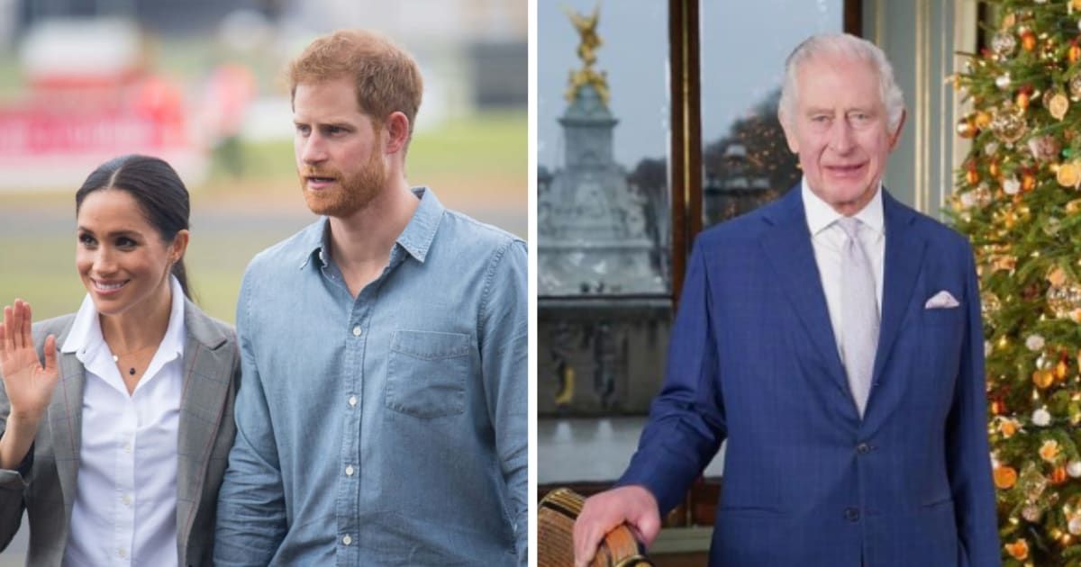 Meghan Markle and Prince Harry have been deemed 'spoilt' as they allegedly want to reconnect with King Charles (Dominic Lipinski - Pool/Getty Images, Instagram/ @theroyalfamily)
