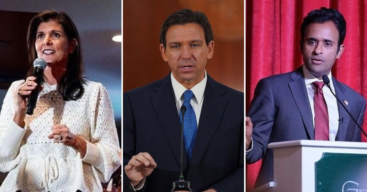 Nikki Haley's super PAC spending huge ahead of the January 15 caucuses (@nikkihaley, @flgovrondesantis, @vivekgramaswamy/Instagram)