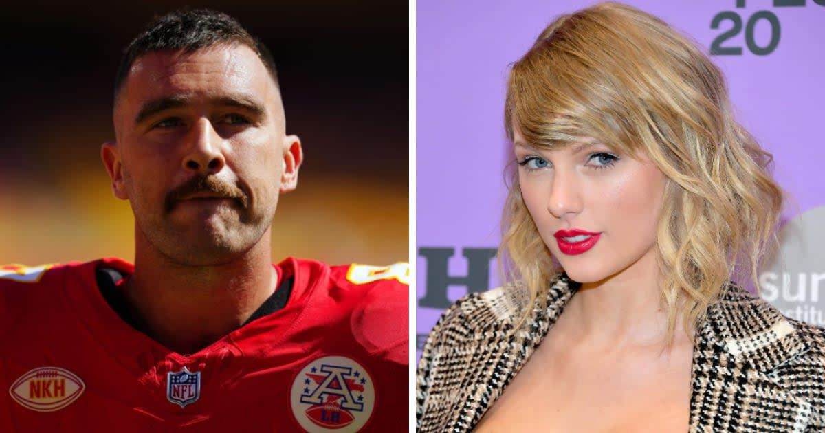 Travis Kelce was captured beside music icon Taylor Swift (Getty Images)
