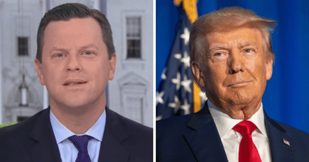 MSNBC's Willie Geist reported on a poll on whether Donald Trump bears 'responsibility' for Jan 6 Capitol attack (YouTube/MSNBC, Getty Images)