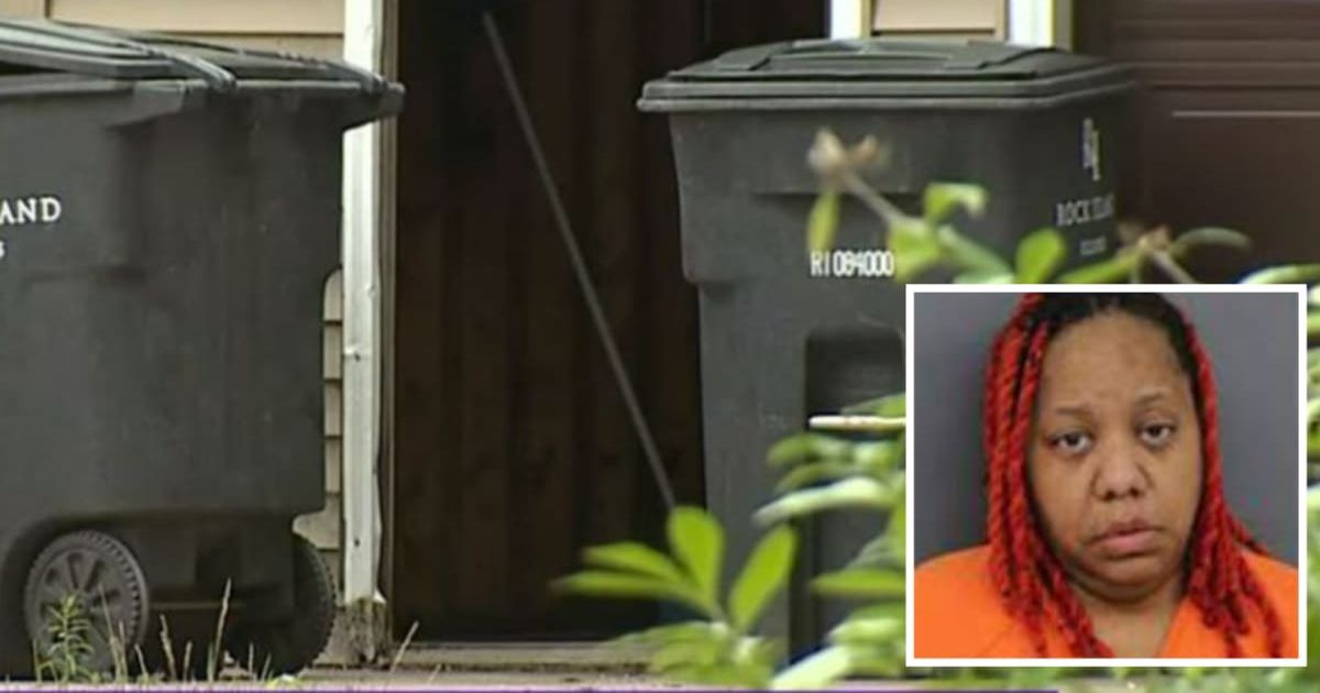 Sushi Staples' 10-year-old son was found dead in a garbage can in July 2023 in Rock Island (WQAD screenshots/Rock Island County Jail)