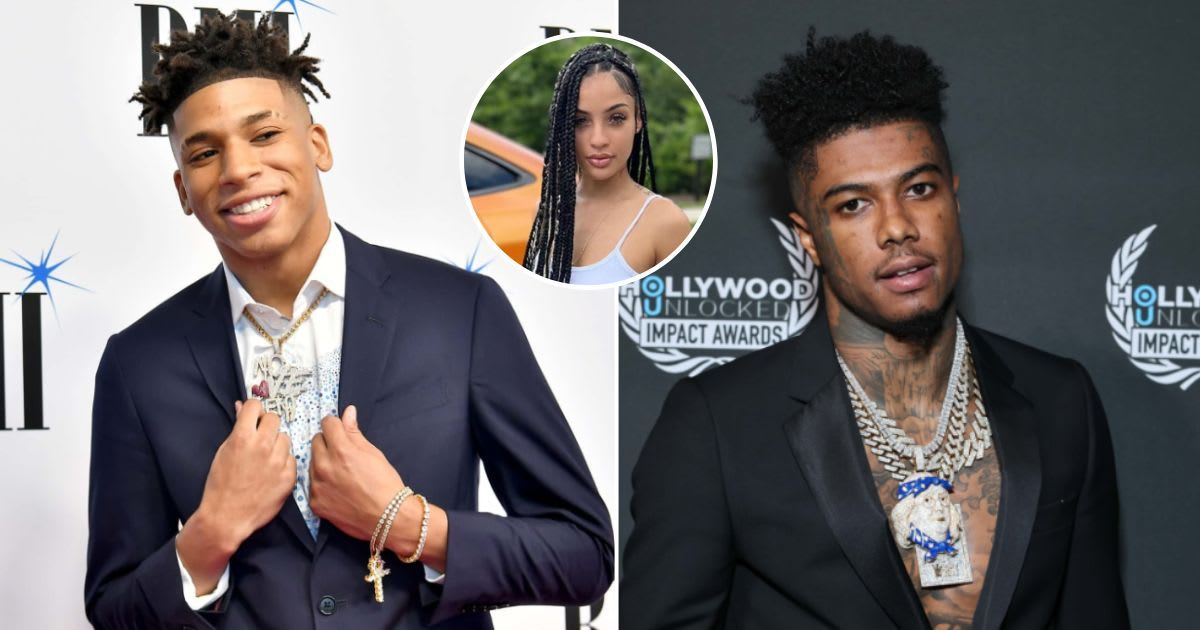 NLE Choppa has challenged Blueface to a boxing match (Getty Images)(msrvssa/Instagram)